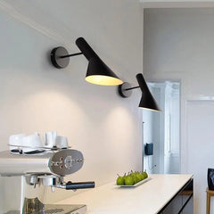 Modern Wall Light Adjustable Black Metal Integrated LED IP20