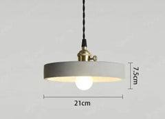 Industrial Cement Pendant Light E27 Black White 4 Shapes