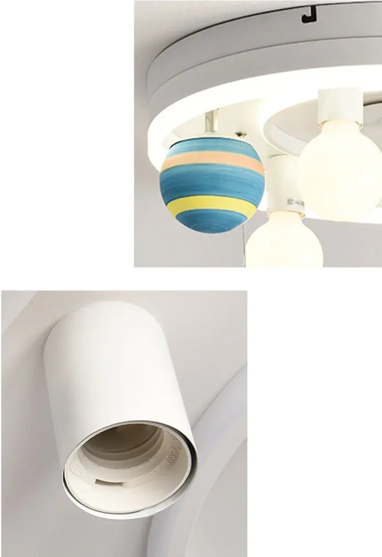 Planetary Chandelier Metal Acrylic LED 220V Kids Design