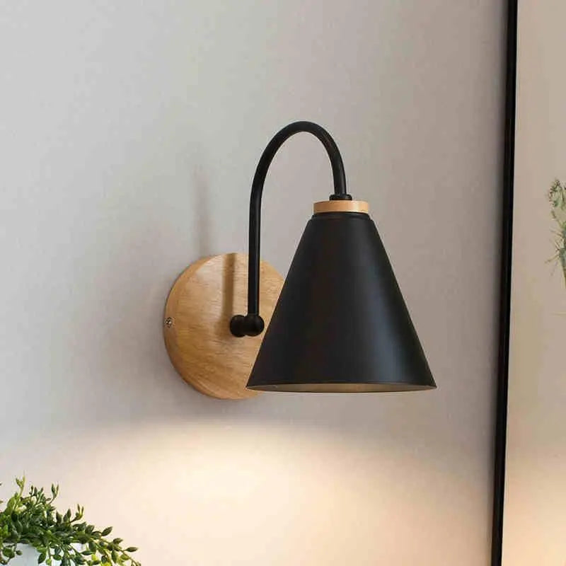 Nordic Swivel Wall Light Metal E27 Black White 23 cm