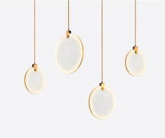 Art Deco Circular Pendant Light