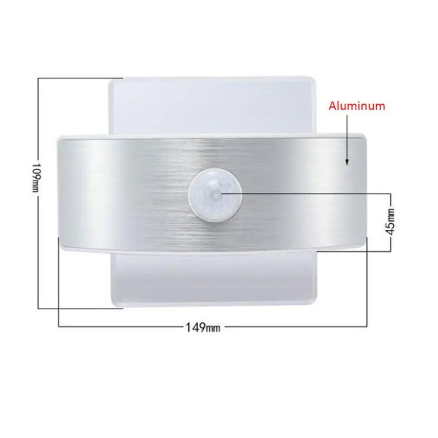 Motion Sensor Wall Light IP44 Rechargeable or Battery