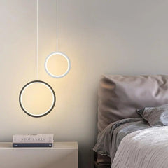 Circular LED Pendant Light Metal Acrylic 10/16/20W
