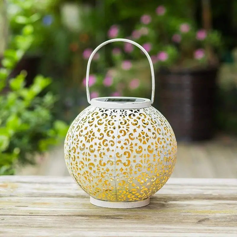Round Solar Pendant Light Stainless Steel Shadow Effect IP44