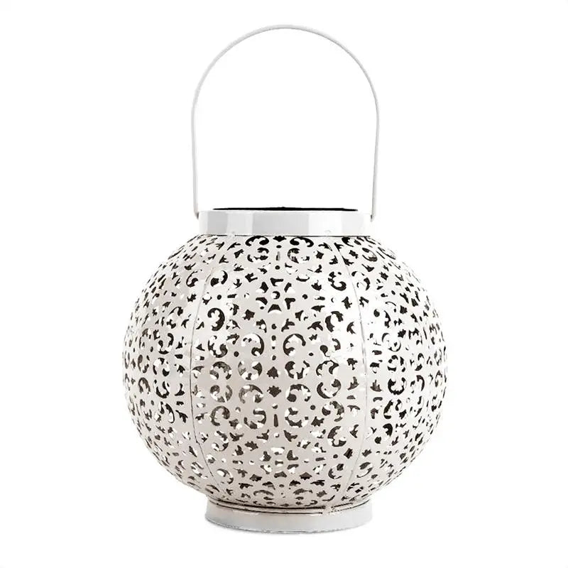 Round Solar Pendant Light Stainless Steel Shadow Effect IP44