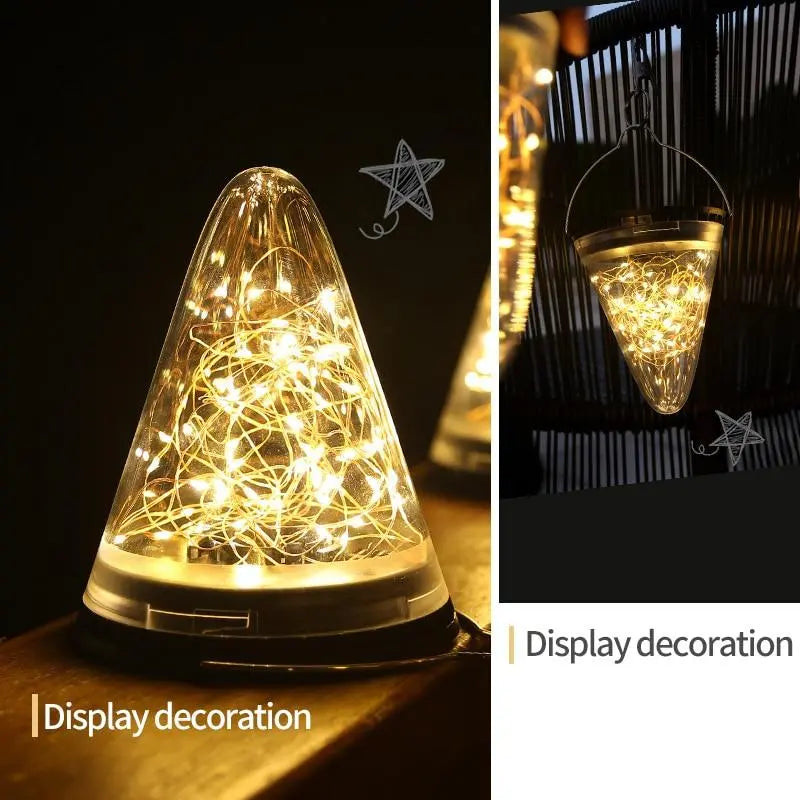 Solar Pendant Light ABS Metal IP65 15 cm Black Outdoor