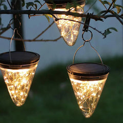 Solar Pendant Light ABS Metal IP65 15 cm Black Outdoor
