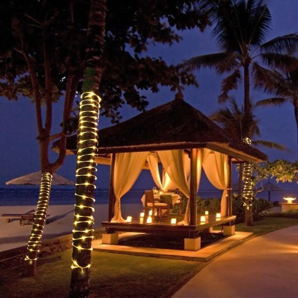 Solar Tube String Lights, IP44, 14h, 5 Colours, 7–22m