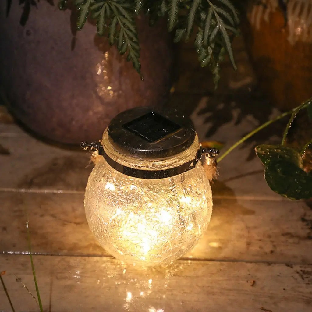 Modern Round Glass Garden Pendant Light