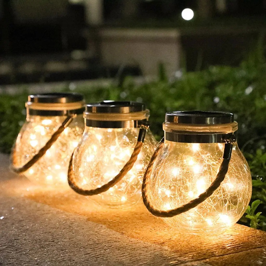 Modern Round Glass Garden Pendant Light