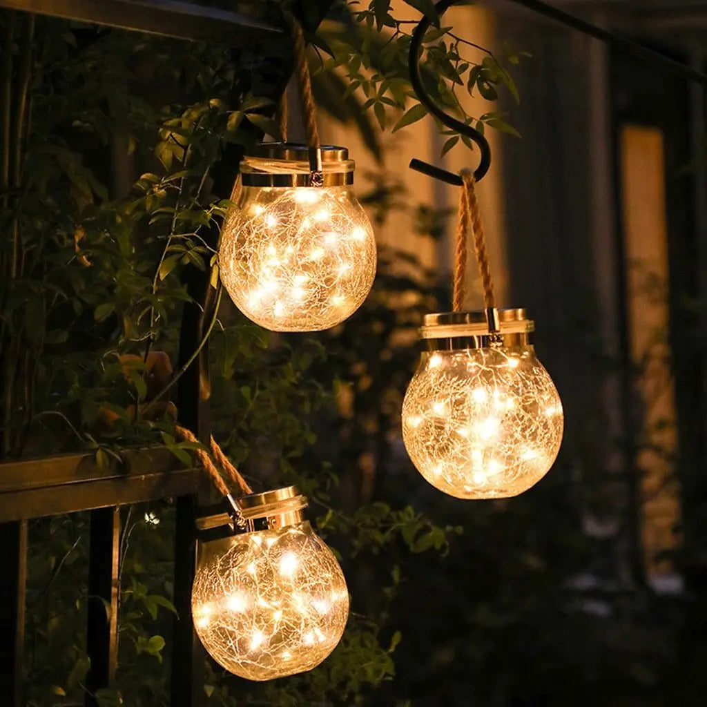 Modern Round Glass Garden Pendant Light