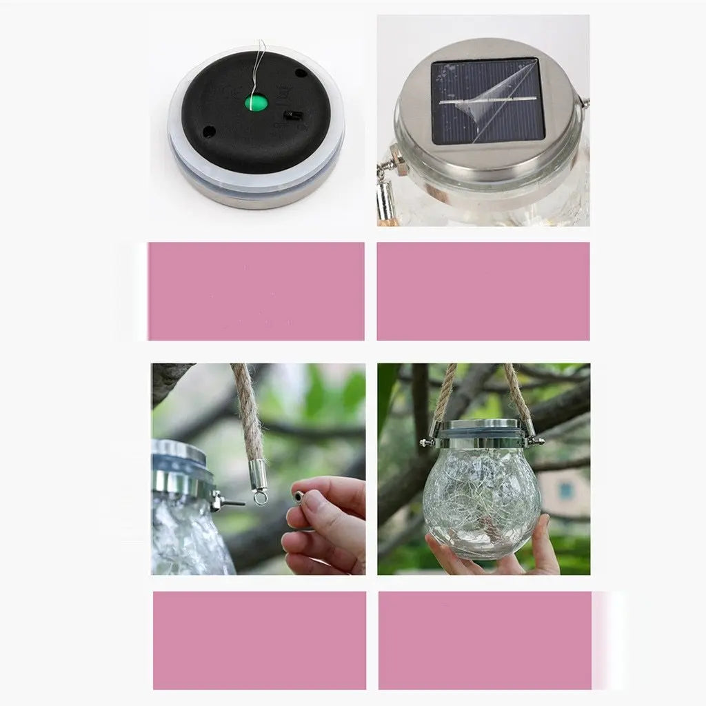 Modern Round Glass Garden Pendant Light