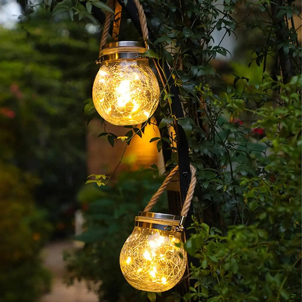 Modern Round Glass Garden Pendant Light