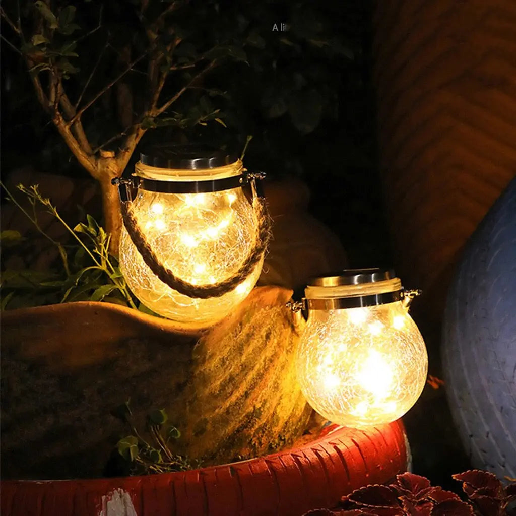 Modern Round Glass Garden Pendant Light