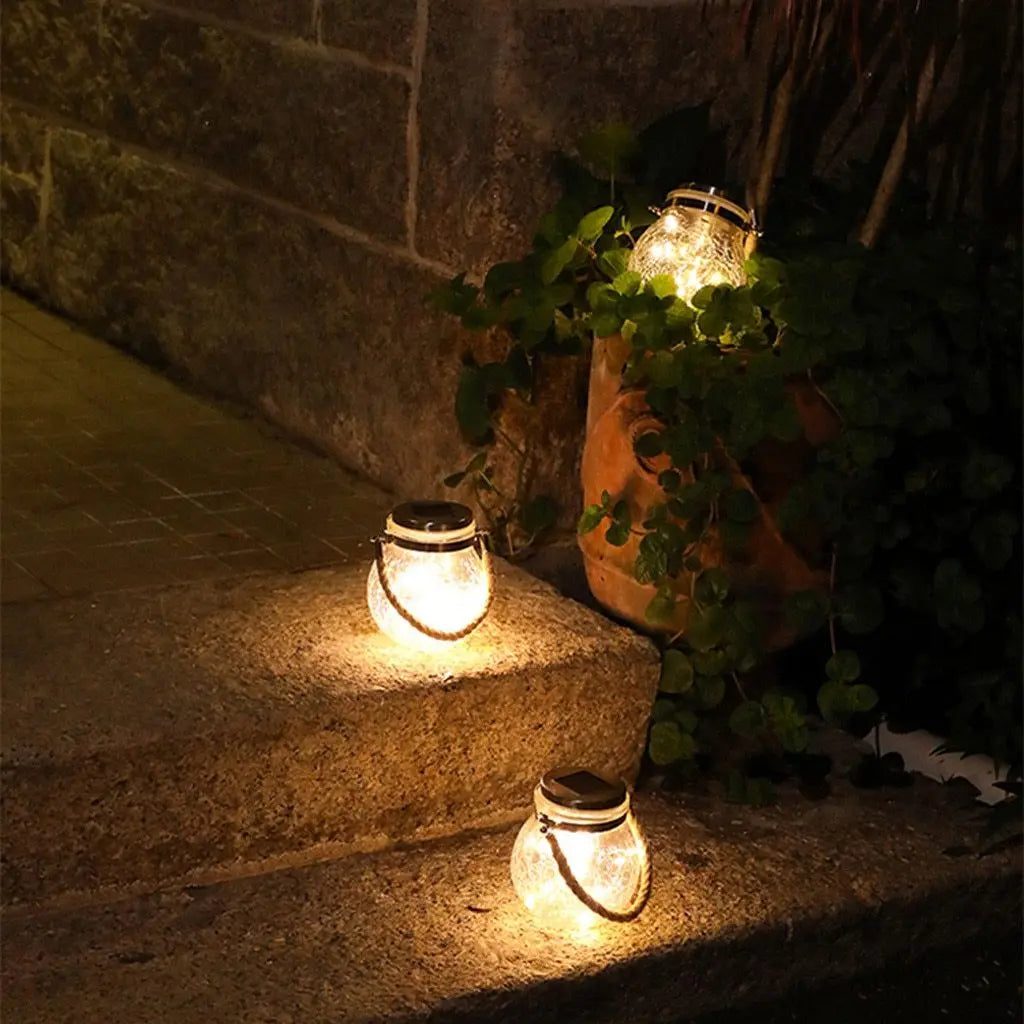 Modern Round Glass Garden Pendant Light