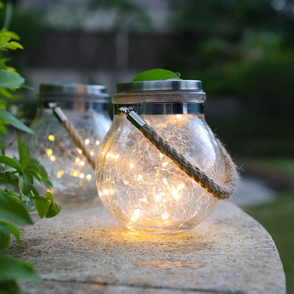 Modern Round Glass Garden Pendant Light