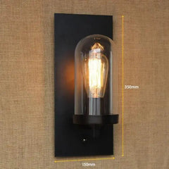 EdiLoft Industrial Wall Light Iron E27 Black 36 cm IP20