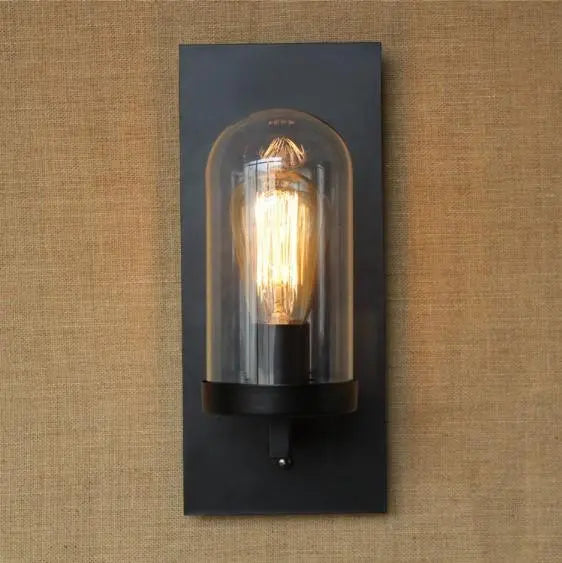 EdiLoft Industrial Wall Light Iron E27 Black 36 cm IP20