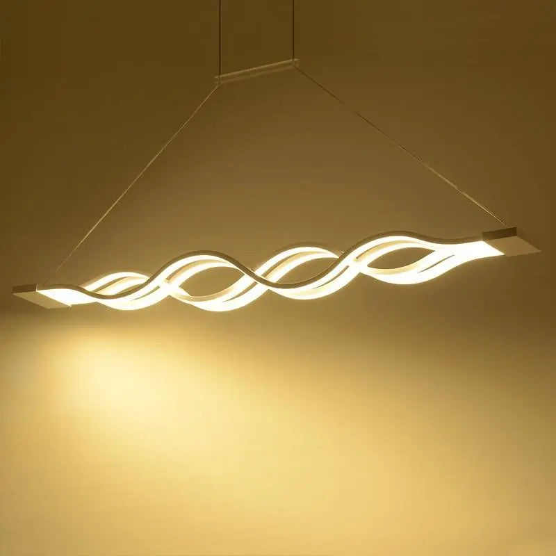 LED Wave Chandelier Aluminium Dimmable