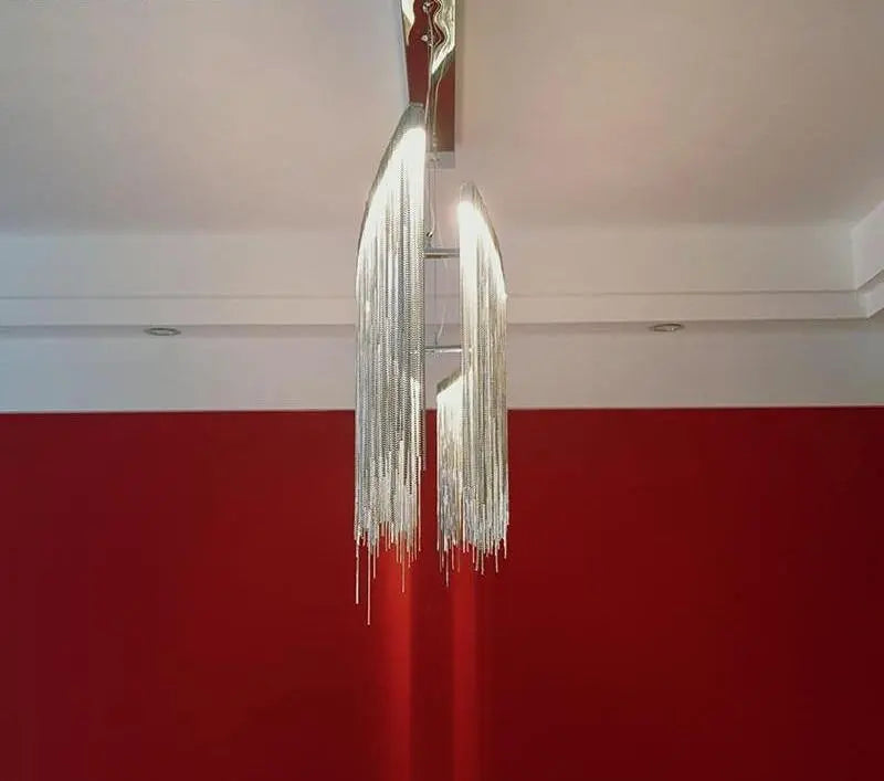 LED Teardrop Chandelier Aluminium Glass Chrome IP44 Warm or Cool White