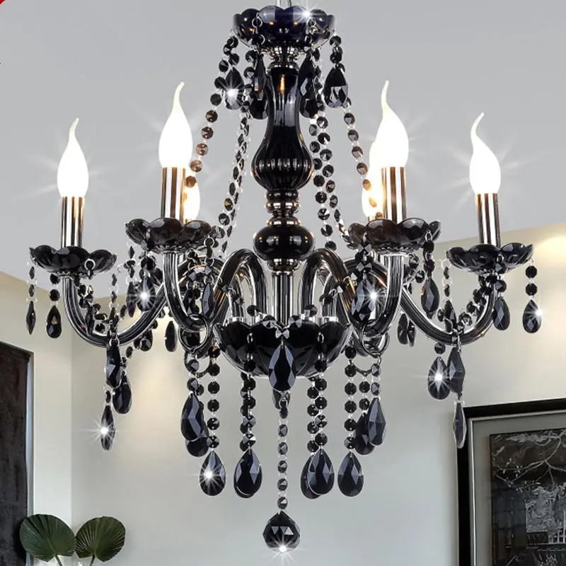 Modern Retro Crystal Drop Chandelier