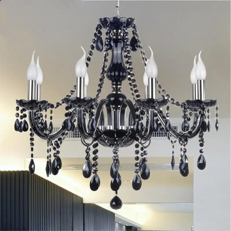 Modern Retro Crystal Drop Chandelier