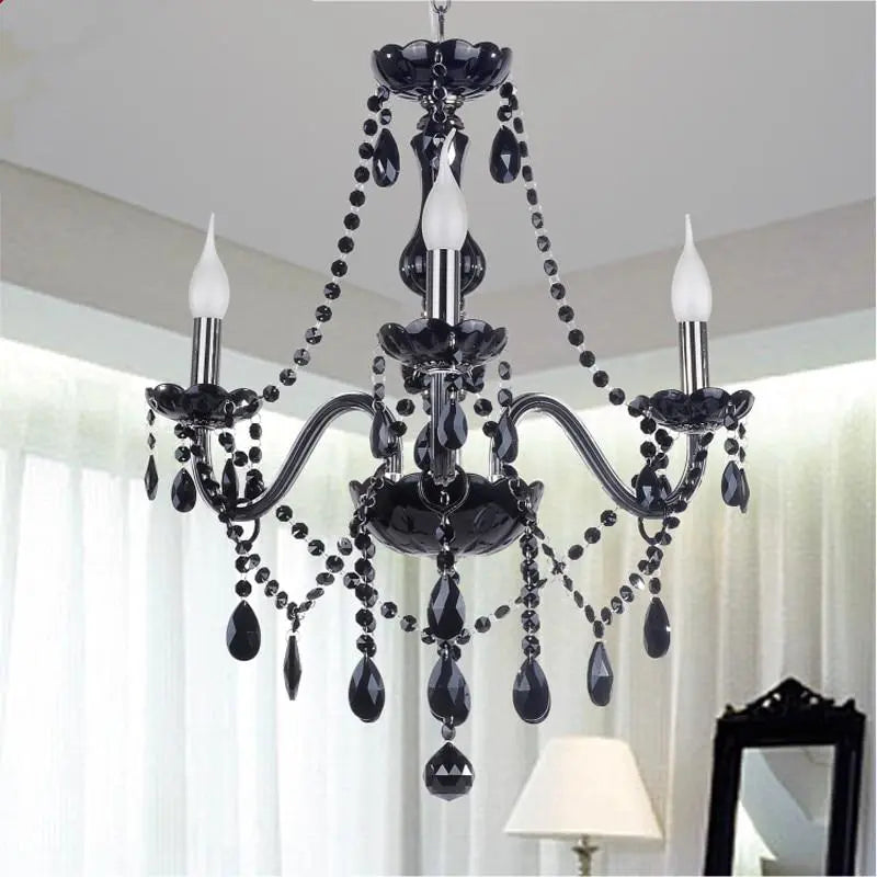 Modern Retro Crystal Drop Chandelier