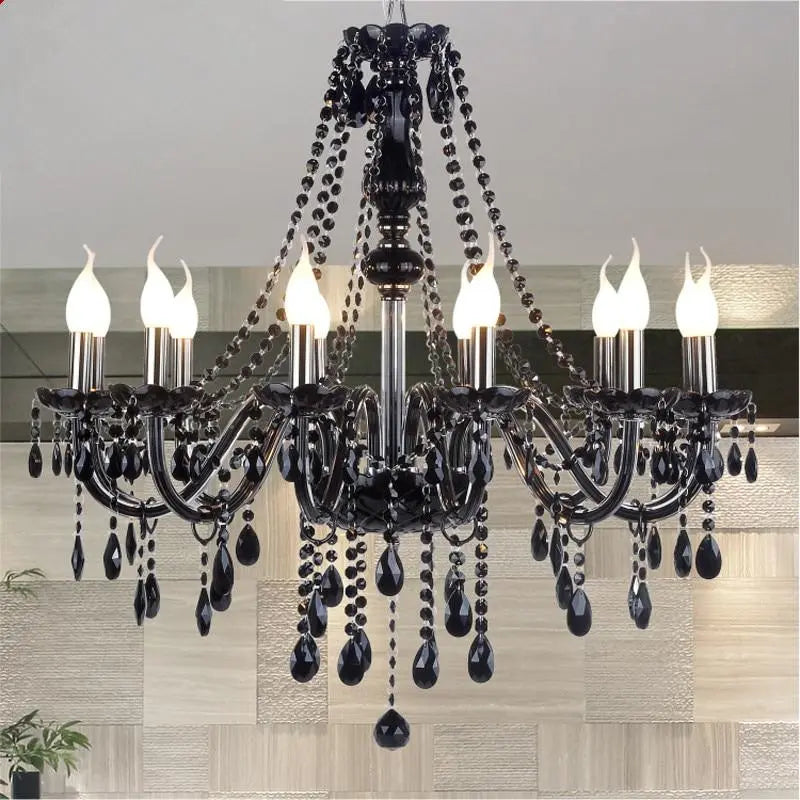 Modern Retro Crystal Drop Chandelier