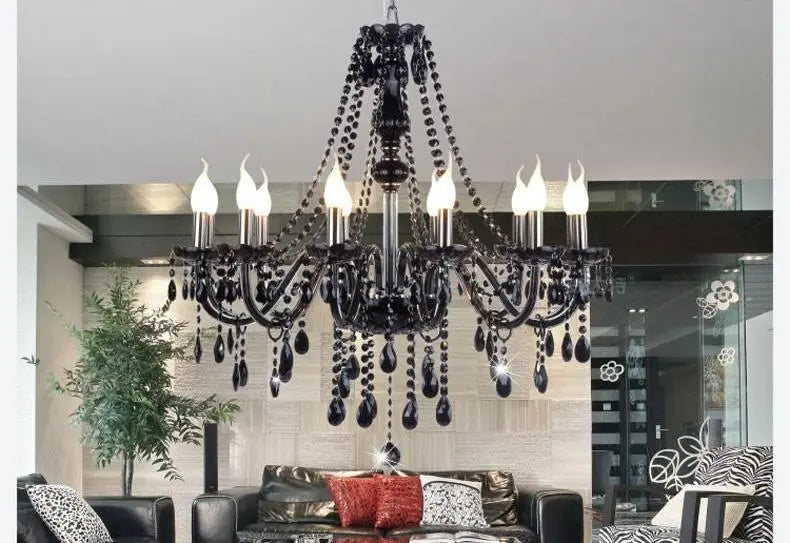 Modern Retro Crystal Drop Chandelier