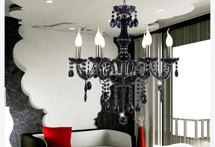 Modern Retro Crystal Drop Chandelier
