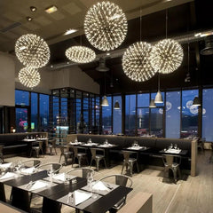 LED Pendant Light Chrome or Gold — 4 Sizes, Dimmable or Fixed Colour, Integrated LED