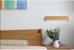 Nordic Wooden Wall Light with Integrated LED