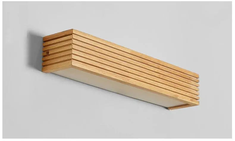 Nordic Wooden Wall Light with Integrated LED