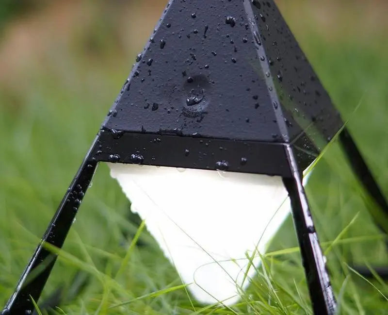 Pyramiden Diamond Touch Lamp Rechargeable LED — IP44, White / Black / Wood