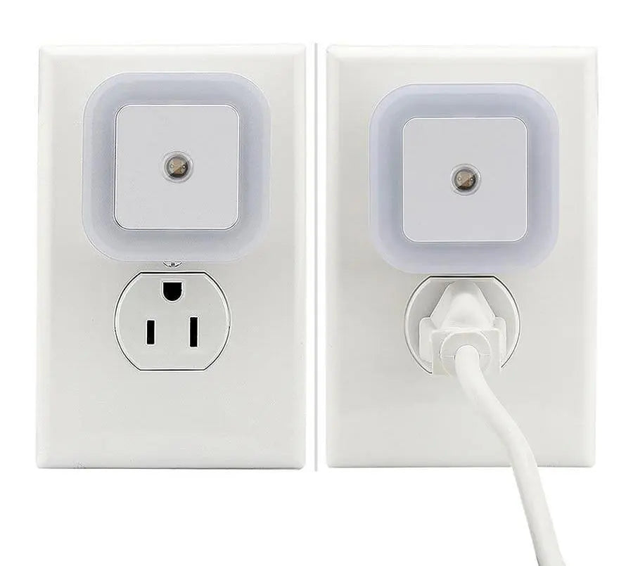 LED Night Light Plug-In ABS Dusk Sensor 4 Colours