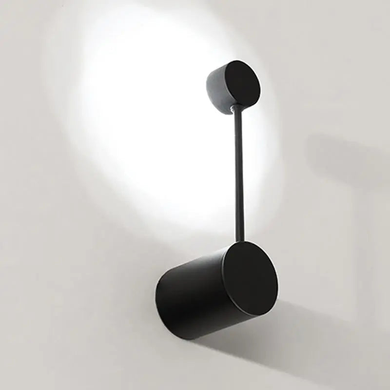 Art Deco Round LED Wall Light Iron Black Gold S or L 1 or 2