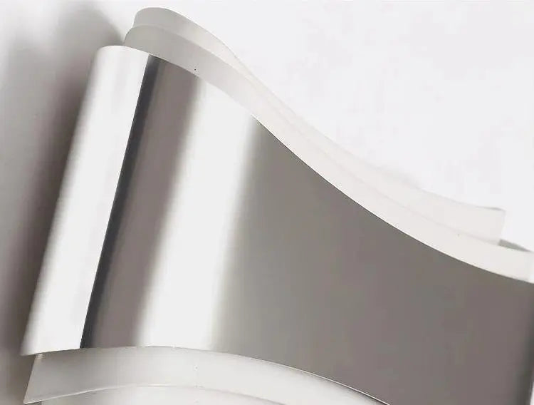 Modern Curved LED Wall Light Stainless Steel Acrylic 5W
