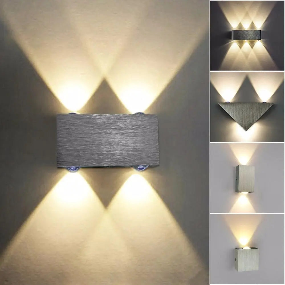 Modern LED Cube Wall Light Aluminium IP44 2W to 6W