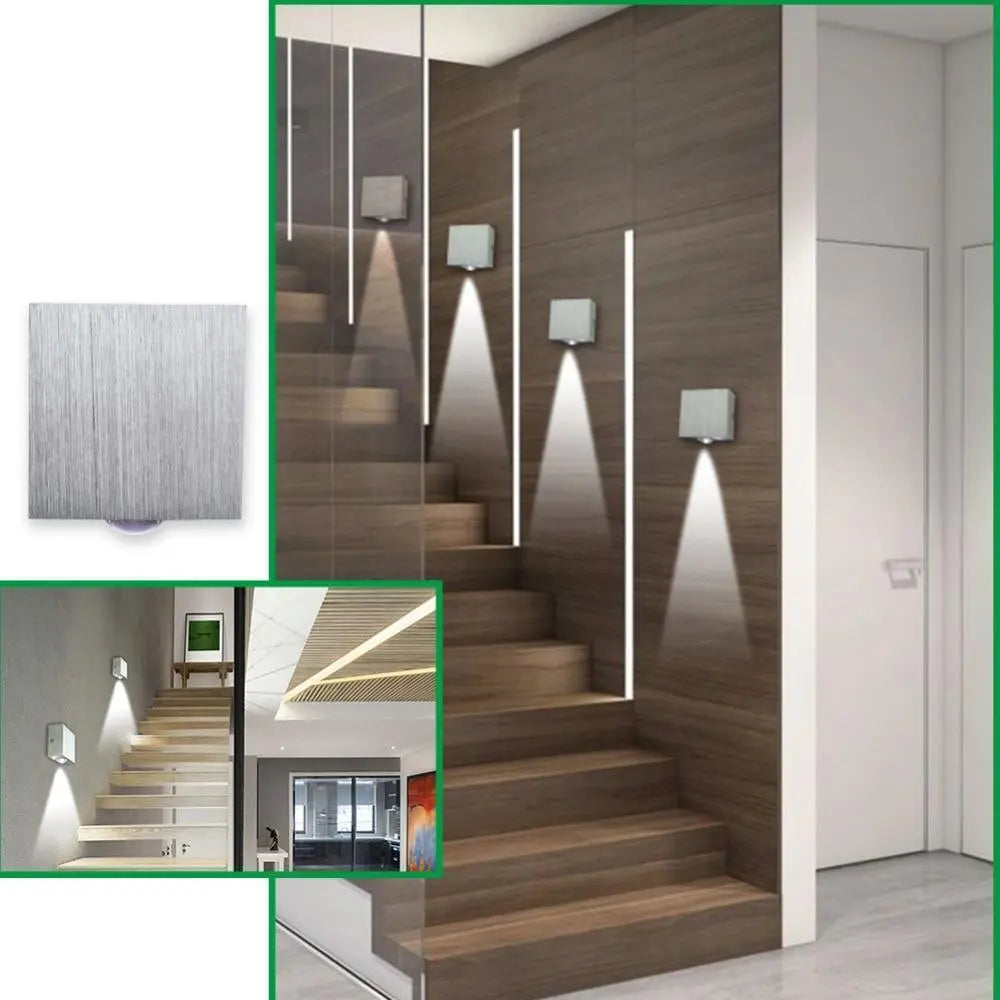 Modern LED Cube Wall Light Aluminium IP44 2W to 6W