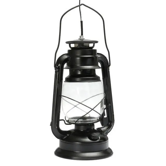Vintage Lantern Wall Light Metal and Glass