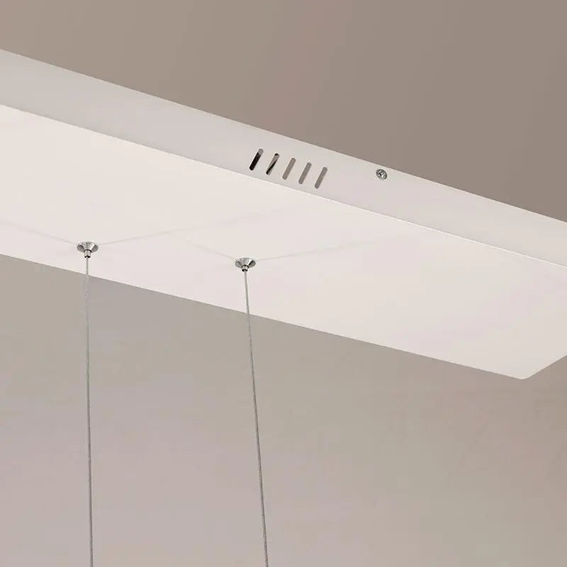 Art Deco LED Pendant Light Aluminium Acrylic Black 3 or 5 Squares
