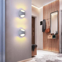 Nordic Bounce Round Wall Light Iron LED 5W 8 Colours