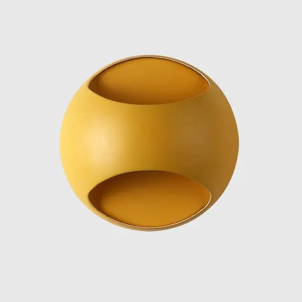 Nordic Bounce Round Wall Light Iron LED 5W 8 Colours
