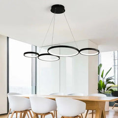 Art Deco LED Pendant Light Acrylic Aluminium IP44