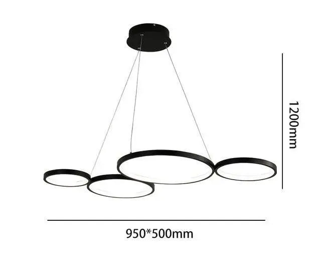 Art Deco LED Pendant Light Acrylic Aluminium IP44