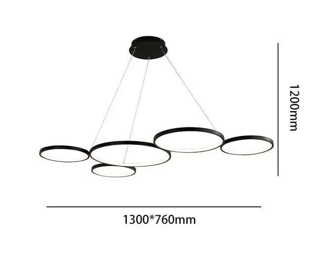 Art Deco LED Pendant Light Acrylic Aluminium IP44