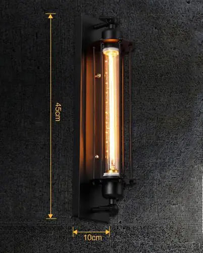 Industrial Vintage Wall Light Iron E27 45 cm