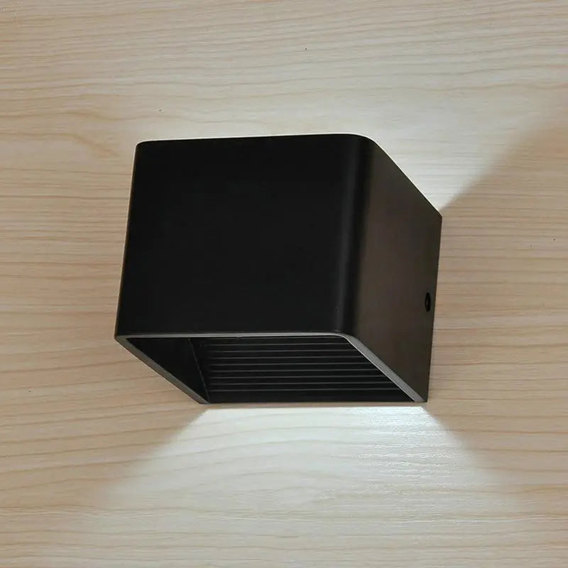 Modern LED Up Down Cube Wall Light Aluminium COB 3W