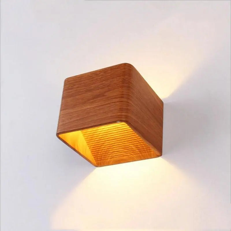 Modern LED Up Down Cube Wall Light Aluminium COB 3W
