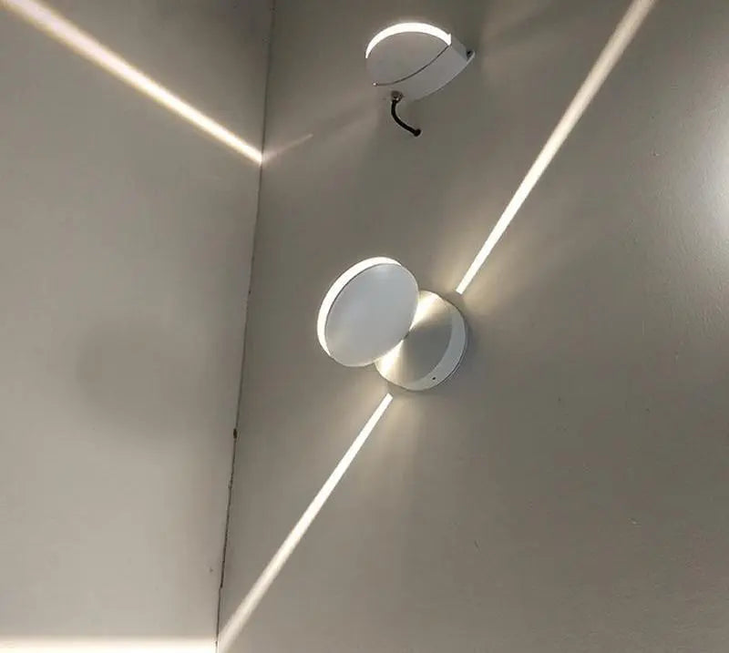 Round LED Wall Light Aluminium 8W IP44 360° Ø16.5 cm
